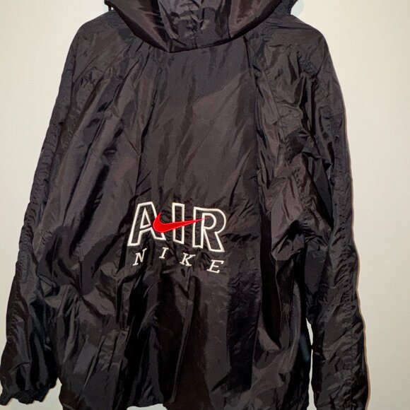 Rare Vintage Nike AIR Windbreaker Jacket - Size XL - Black Unisex - 90s - Picture 2 of 7